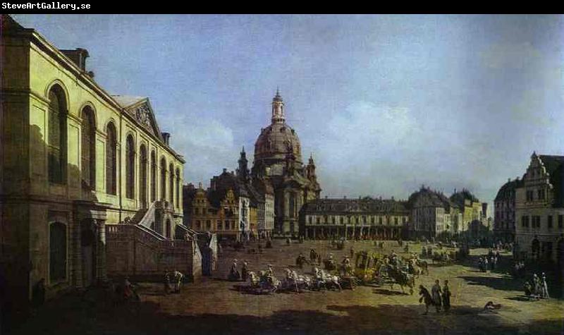 Bernardo Bellotto The New Market Square in Dresden Seen from the Judenhof